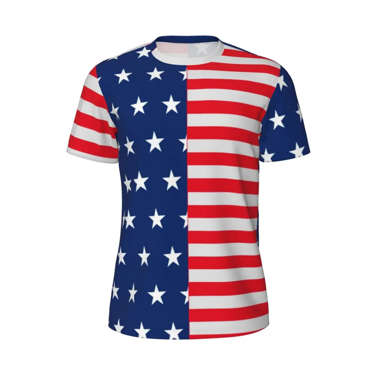 Men's USA American Flag Star Print Oversized T-Shirt – Patriotic Streetwear Tee – The Party Days | The Party Days