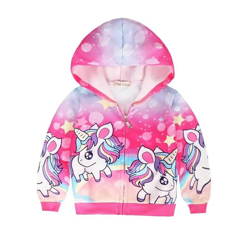 Girls Unicorn Hooded Jacket | The Party Days | The Party Days