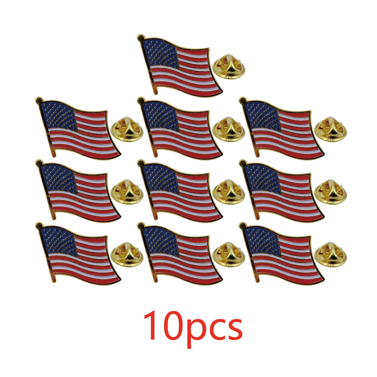 American Flag Lapel Pin – Gold-Plated Enamel USA Flag Pin – The Party Days | The Party Days