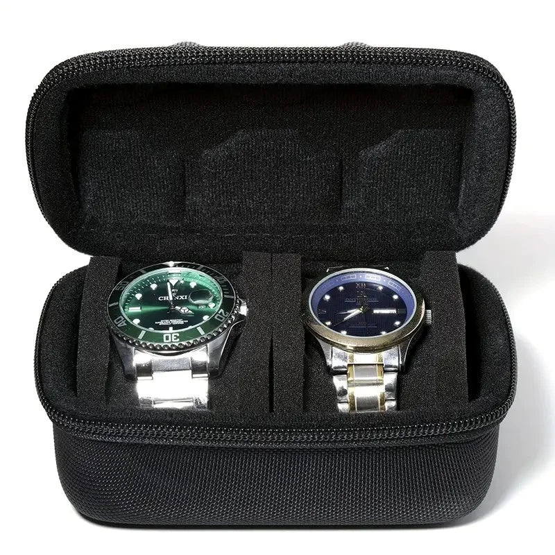 Travel Watch Box – Hard Shell Case with Foam Pillow & Handle | The Party Days | The Party Days
