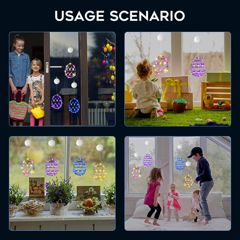 Easter Window Lights Hanging Ornaments – Spring Festive Decor – The Party Days | The Party Days