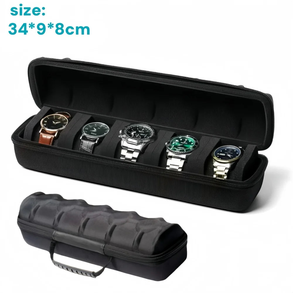 EVA Oxford Travel Watch Organizer Case – 1 to 8 Slots | The Party Days | The Party Days