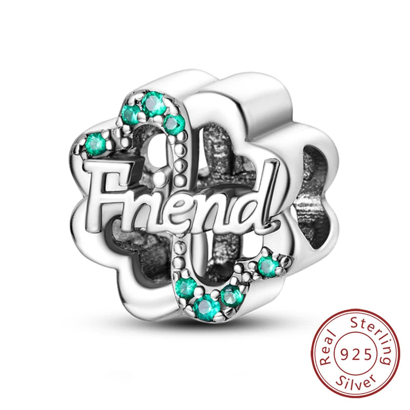 925 Silver St. Patrick's Day Shamrock Earring Charms – Four-Leaf Clover – The Party Days | The Party Days