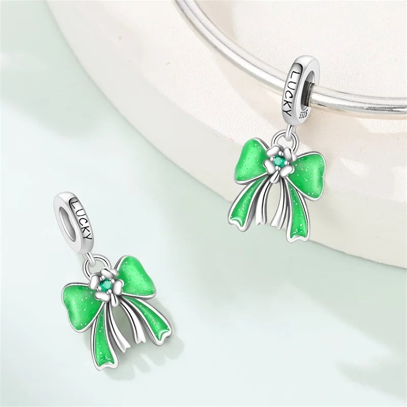 925 Silver St. Patrick's Day Bracelet Charms with Zirconia – GDTC Certified – The Party Days | The Party Days