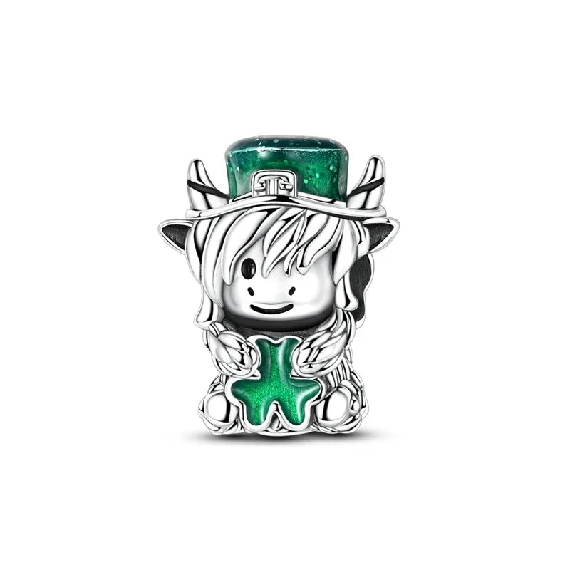 925 Silver St. Patrick's Day Bracelet Charms with Zirconia – GDTC Certified – The Party Days | The Party Days