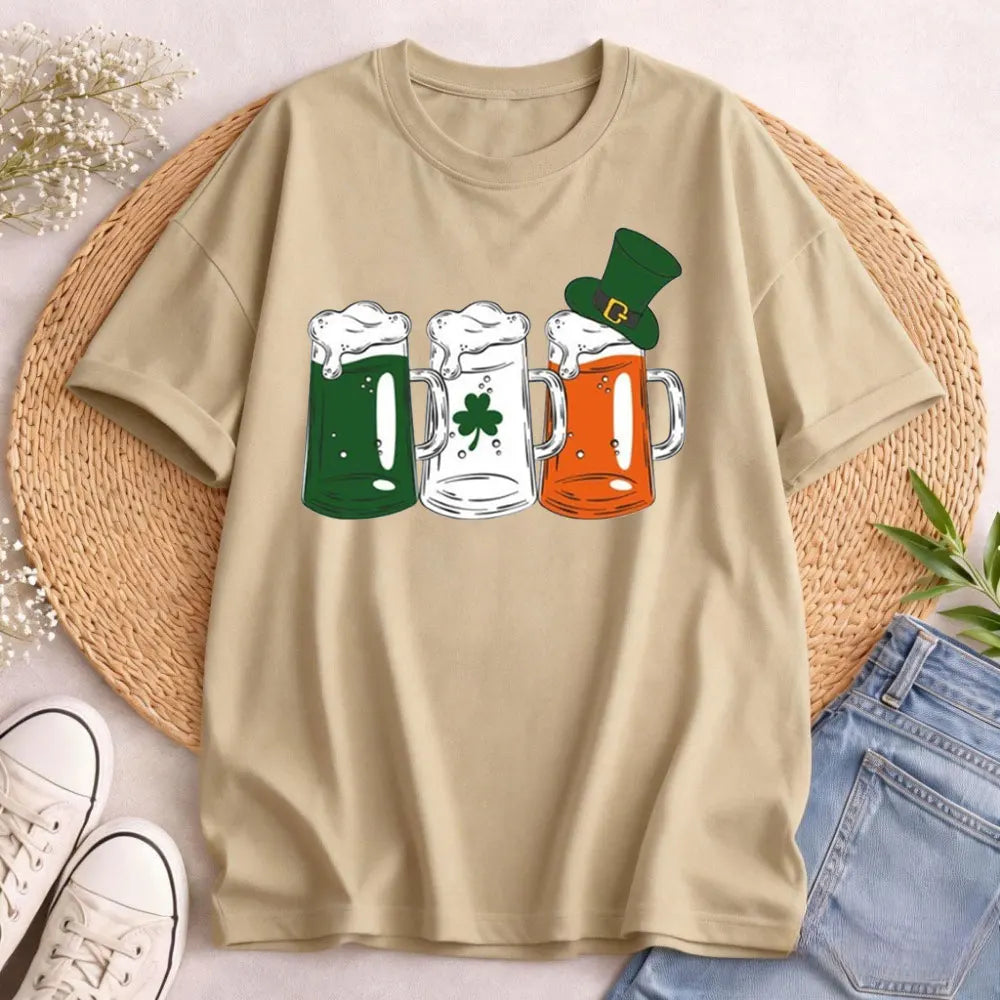 Irish Beer Women's T-Shirt – St. Patrick's Day Cotton Tee – The Party Days | The Party Days