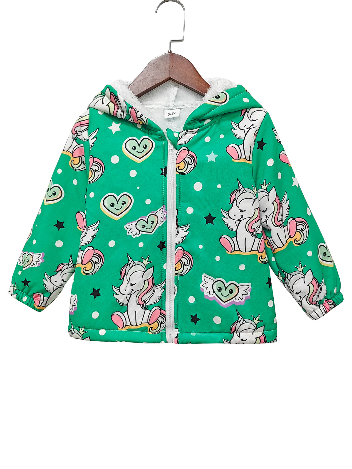 Kids Unicorn Fleece Hoodie Jacket | The Party Days | The Party Days