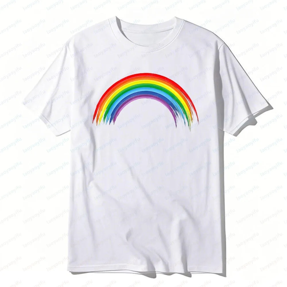 Rainbow Pride Flag T-Shirt – LGBT Equality Cotton Streetwear Tee | The Party Days | The Party Days