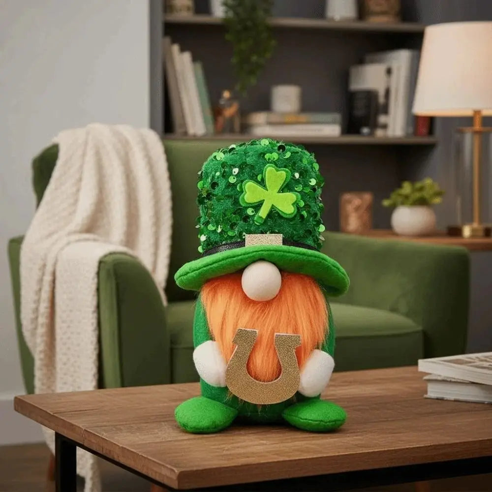 St. Patrick's Day Sequin Leprechaun Plush Doll – Festive Irish Ornament – The Party Days | The Party Days