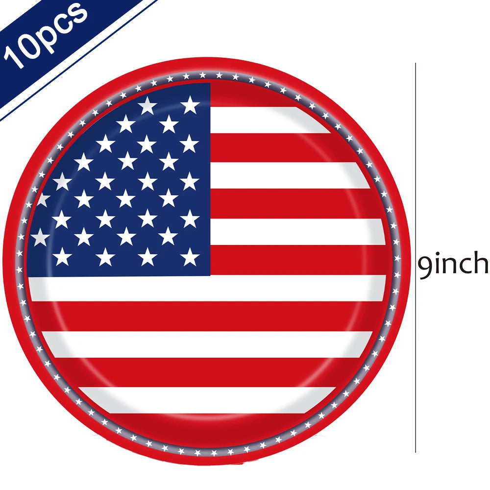 USA Patriotic Party Supplies – 4th of July Decorations – Plates, Cups, Banner, Balloons & More – The Party Days | The Party Days