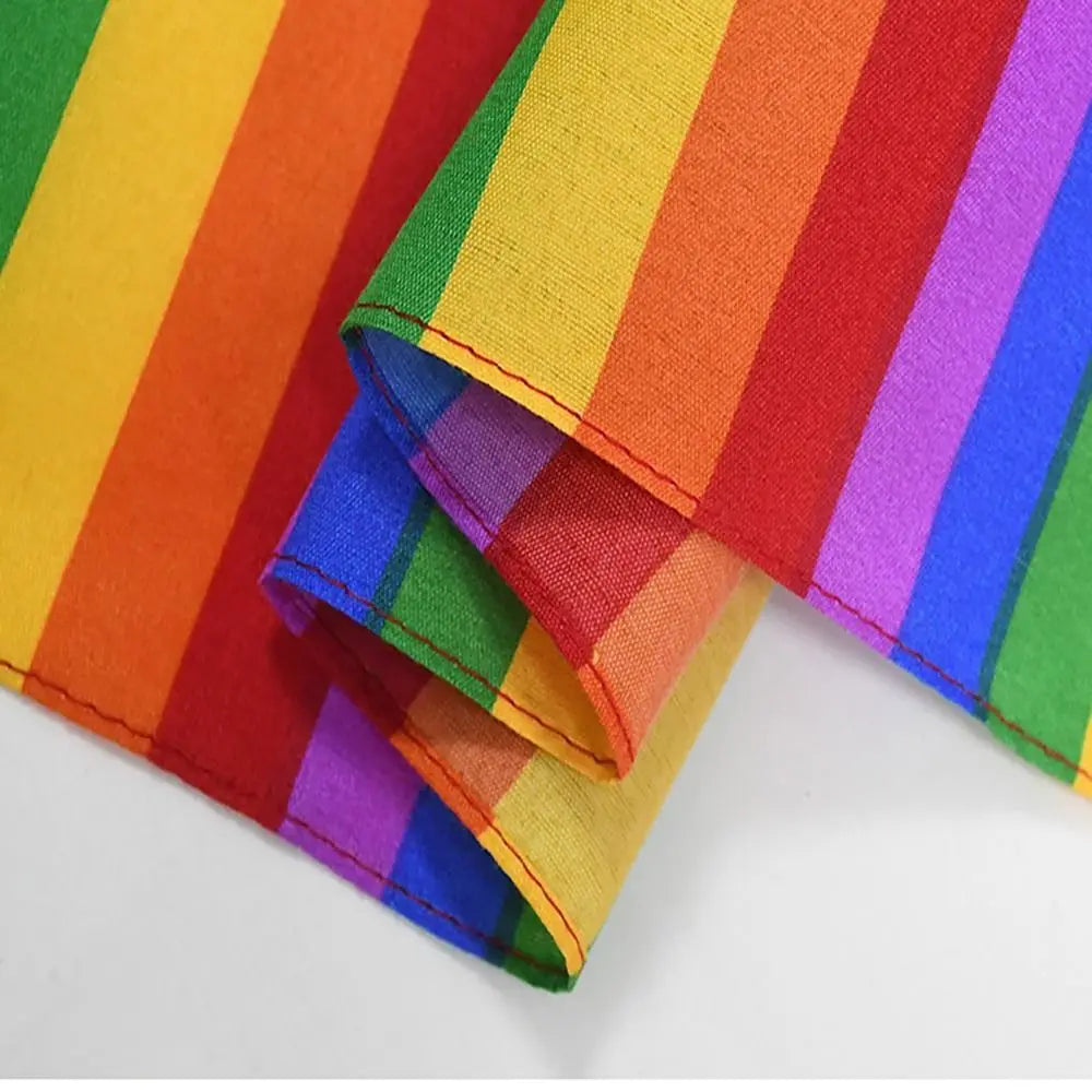 Pride Rainbow Bandana & Pocket Square | LGBTQ+ Festival Scarf | The Party Days | The Party Days