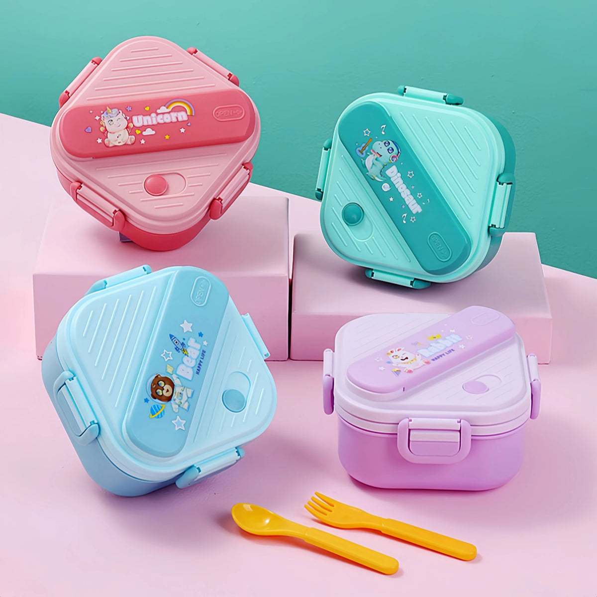 Unicorn 3-Compartment Lunch Box for Kids | Bento Box – The Party Days | The Party Days