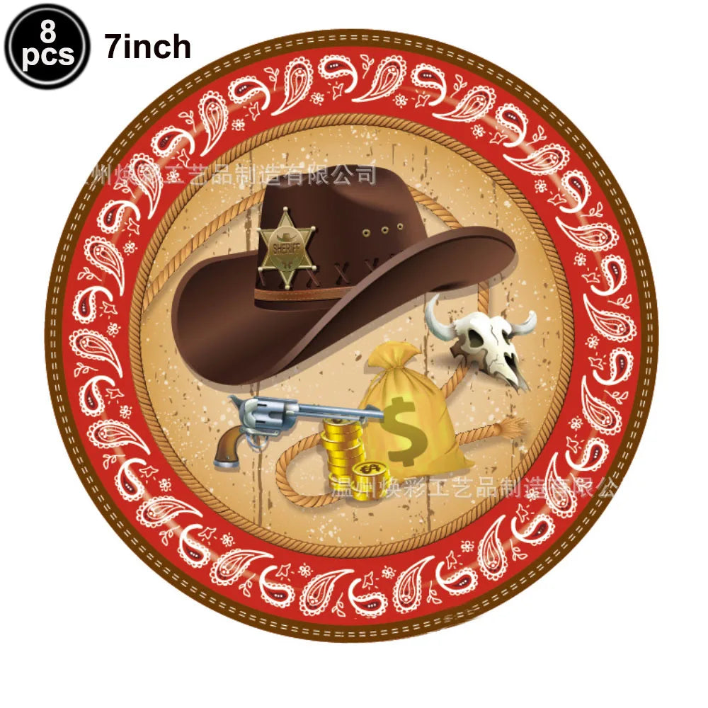 Western Cowboy Party Decorations – Disposable Tableware, Banners & Balloons – The Party Days | The Party Days