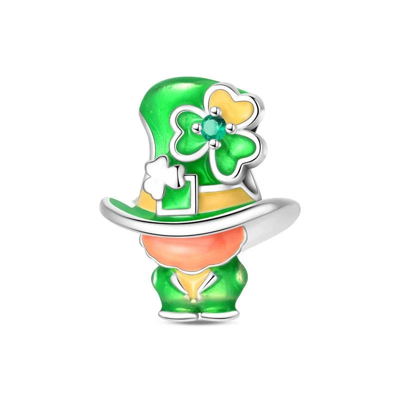 925 Silver St. Patrick's Day Bracelet Charms with Zirconia – GDTC Certified – The Party Days | The Party Days