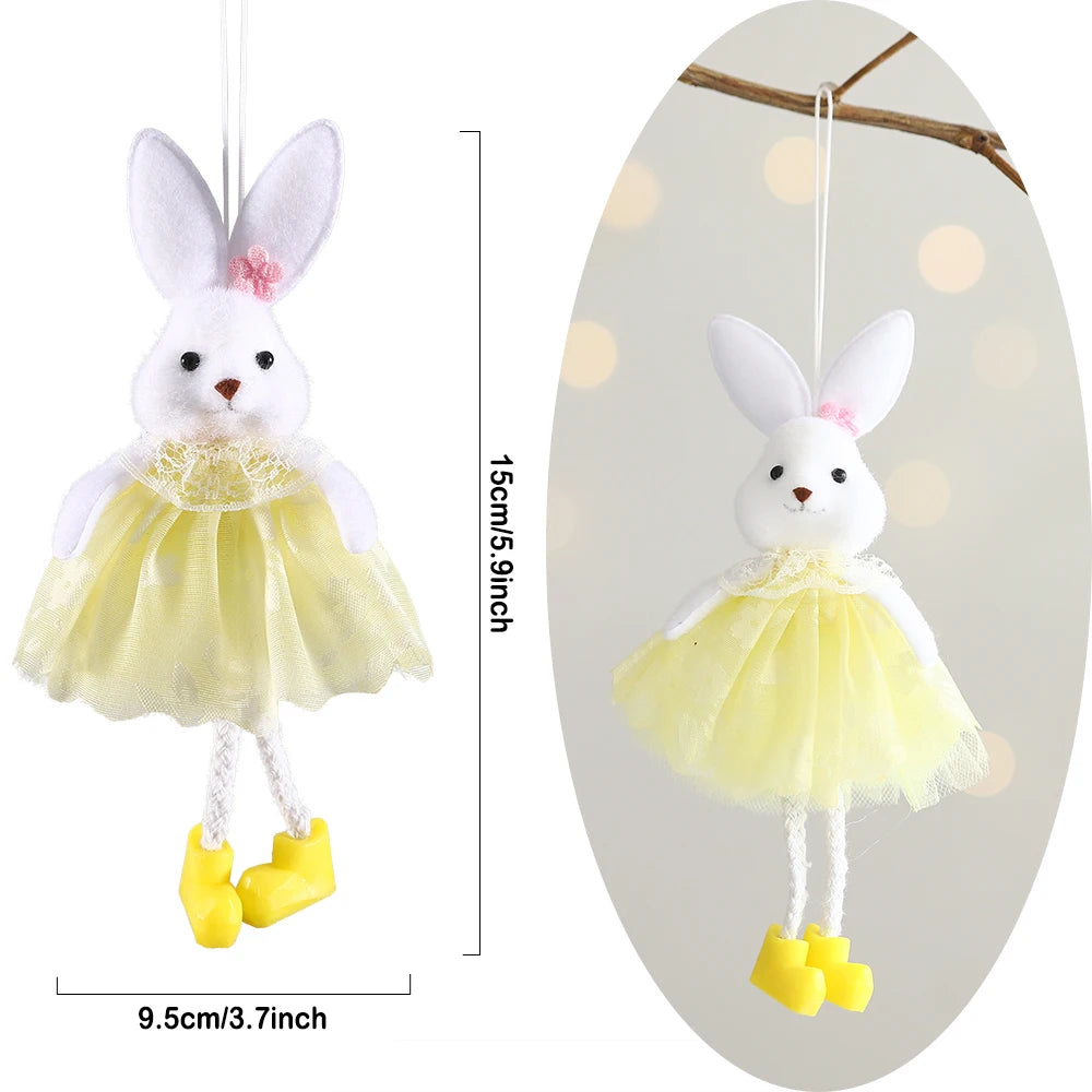 Easter Bunny Hanging Ornaments – Adorable Cloth Doll Decorations for Spring – The Party Days | The Party Days