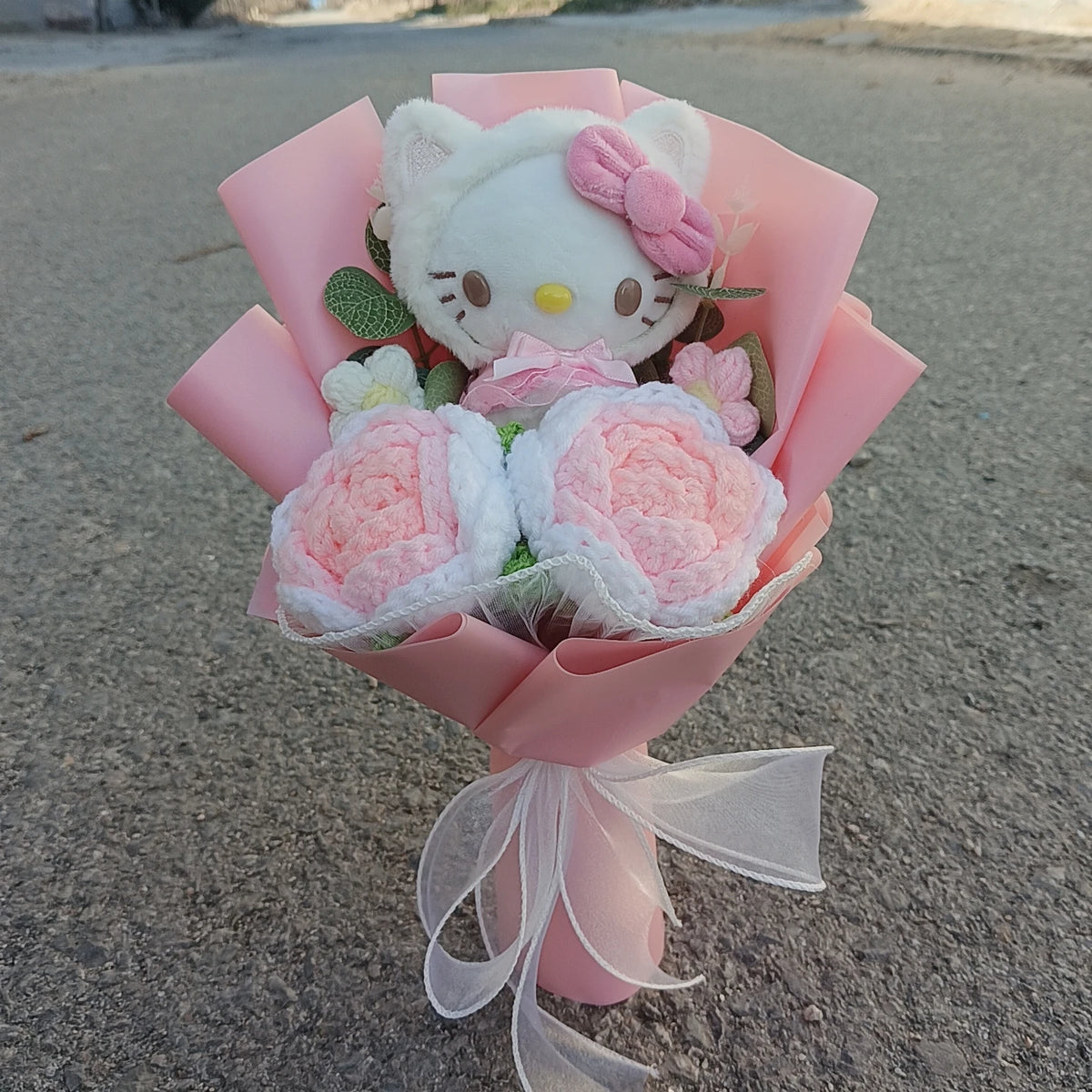 Hello Kitty Plush Bouquet with Soap Roses – Mother's Day Gift | The Party Days | The Party Days