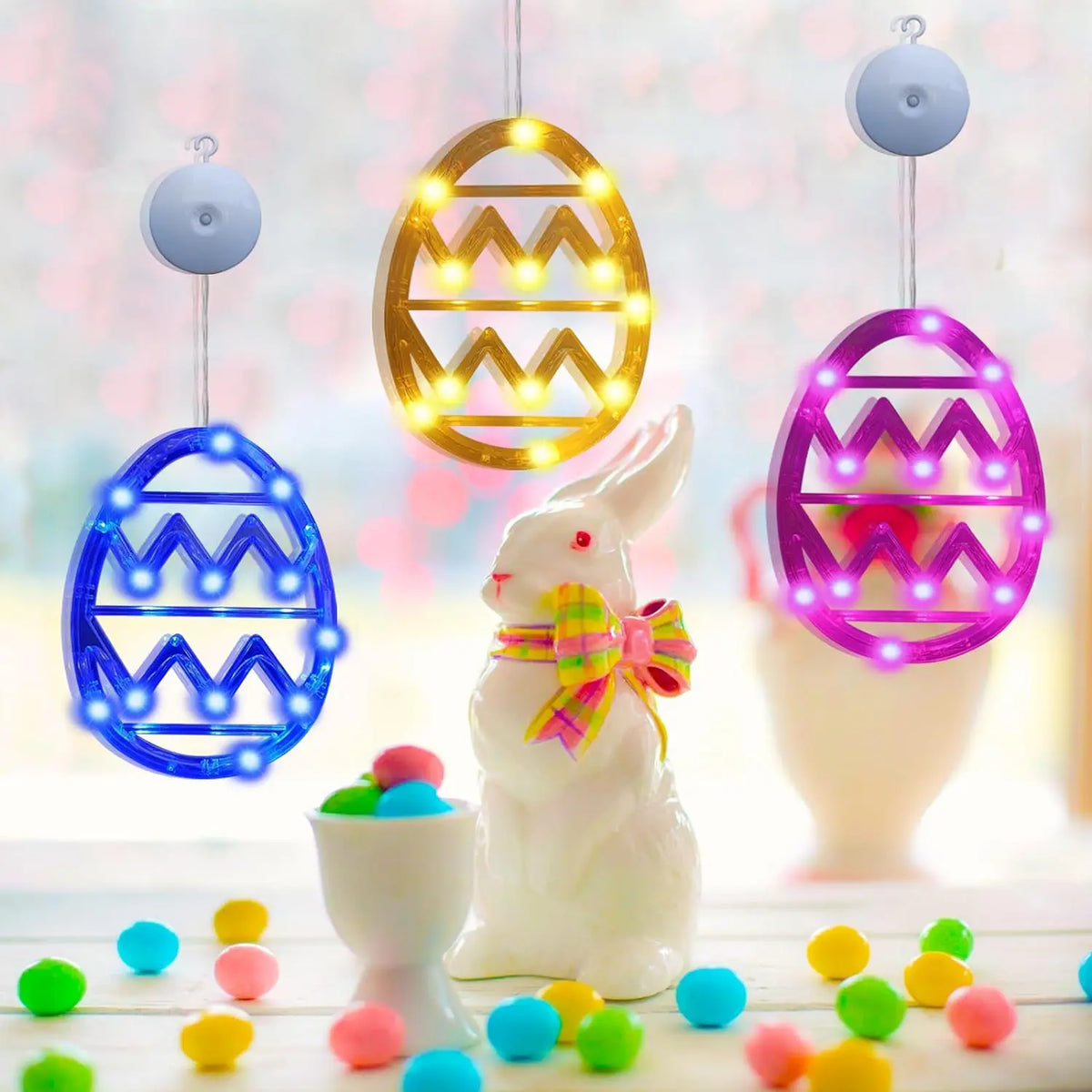 Easter Window Lights Hanging Ornaments – Spring Festive Decor – The Party Days | The Party Days
