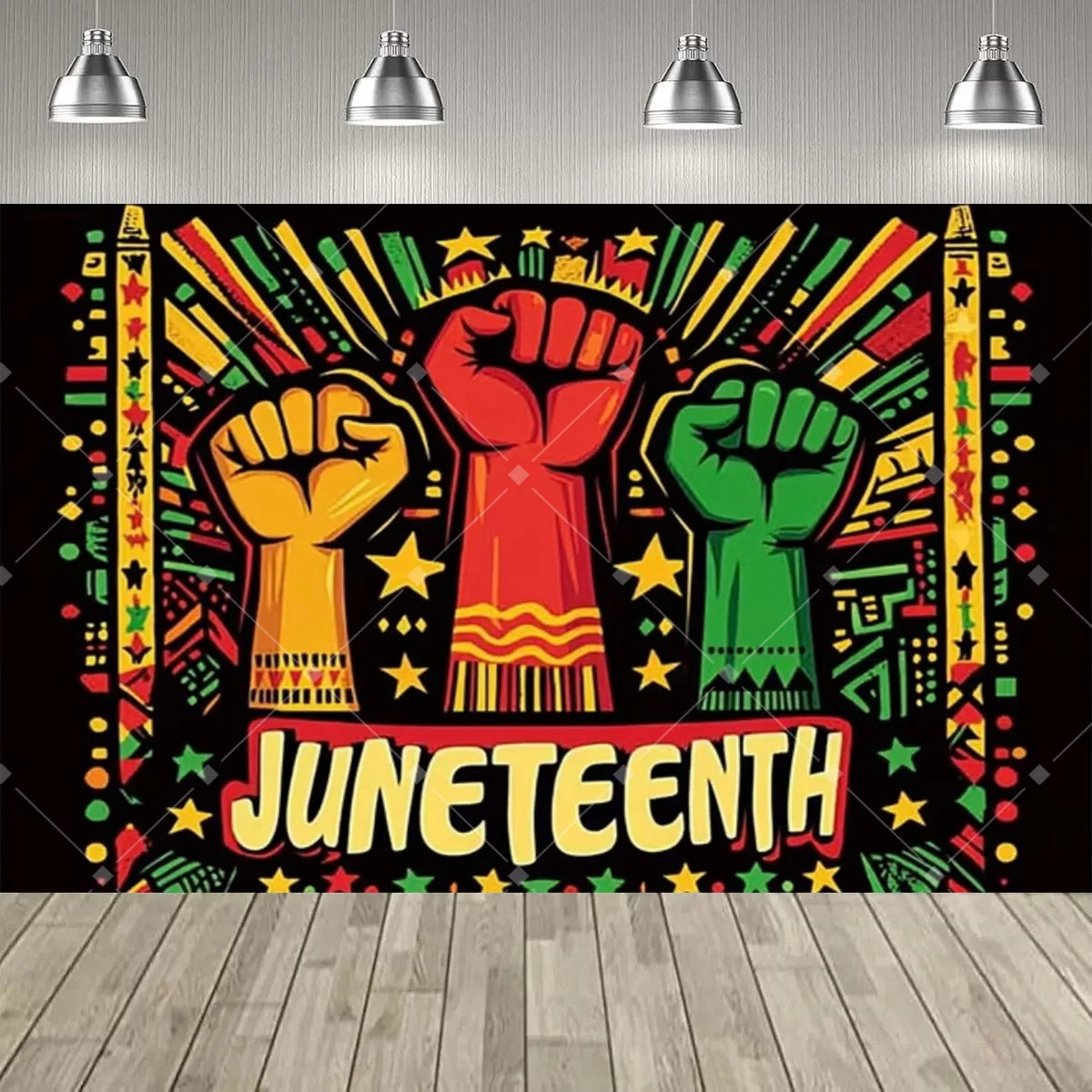 Juneteenth Backdrop – African American Freedom Day Party Photo Banner | The Party Days | The Party Days