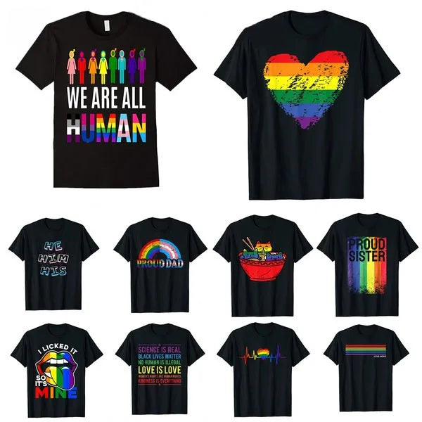 Pride Rainbow Flag T-Shirt | LGBTQ+ Unisex Tee | The Party Days | The Party Days