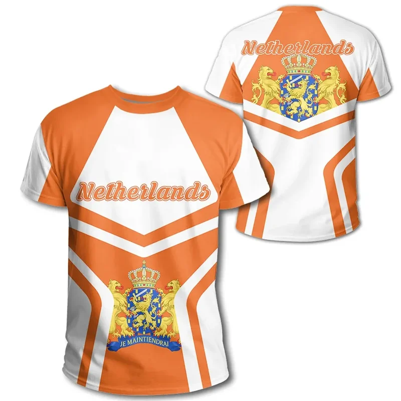 Netherlands Flag 3D Print T-Shirt – Dutch Orange Oversized Tee for Men & Women – The Party Days | The Party Days