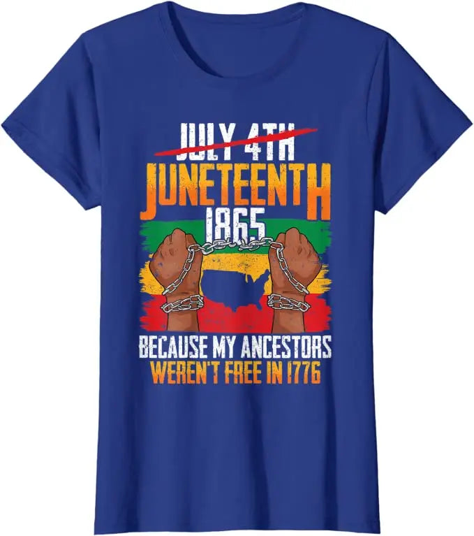 Juneteenth Blackity Heartbeat T-Shirt – Breaking Every Chain Since 1865 | The Party Days | The Party Days