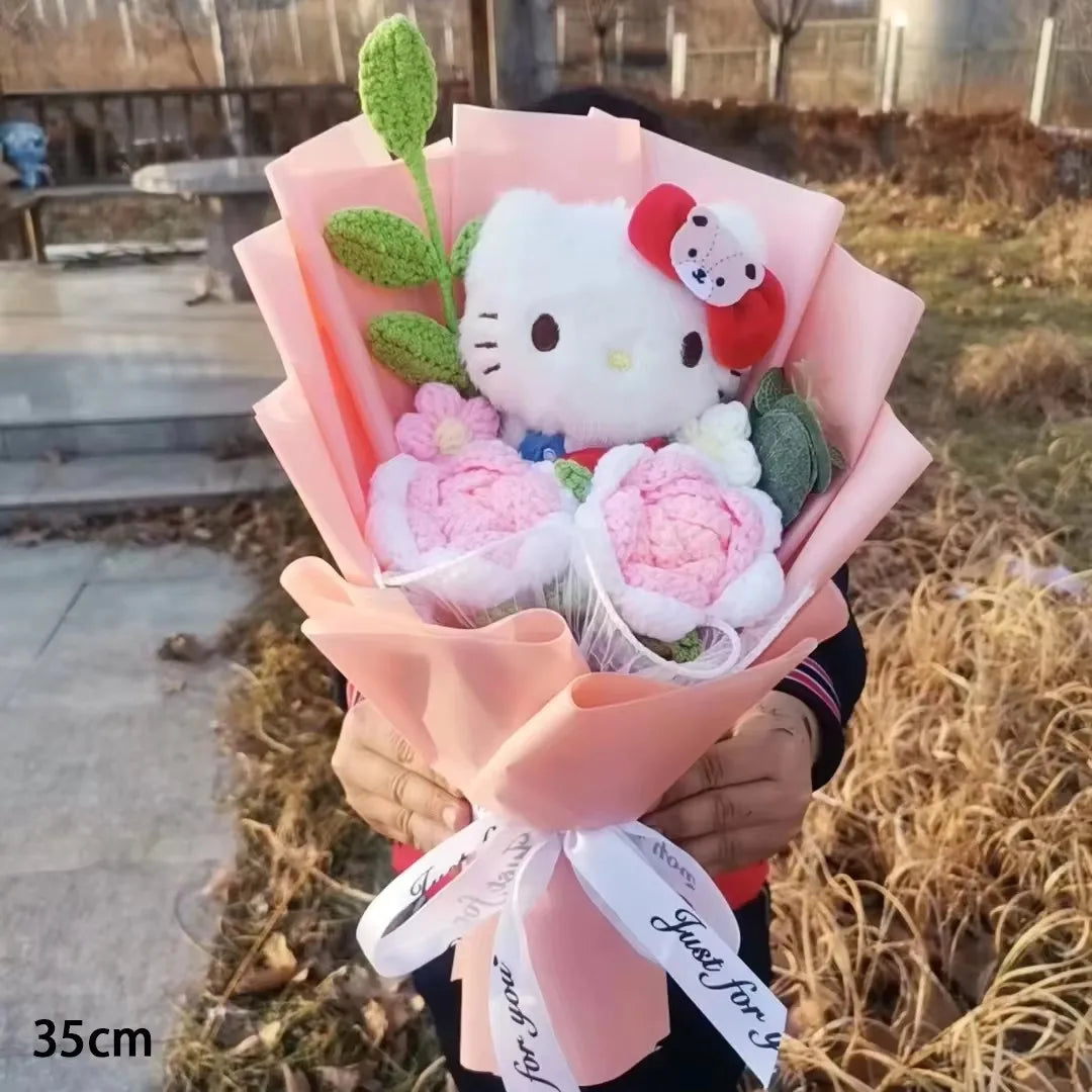 Hello Kitty Plush Bouquet with Soap Roses – Mother's Day Gift | The Party Days | The Party Days