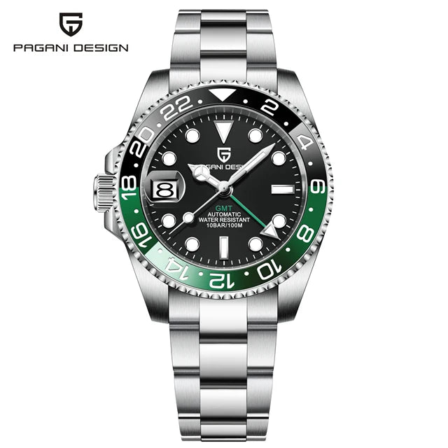 Pagani Design PD-1662 GMT Automatic Watch – 40mm Ceramic Bezel Sapphire | The Party Days | The Party Days