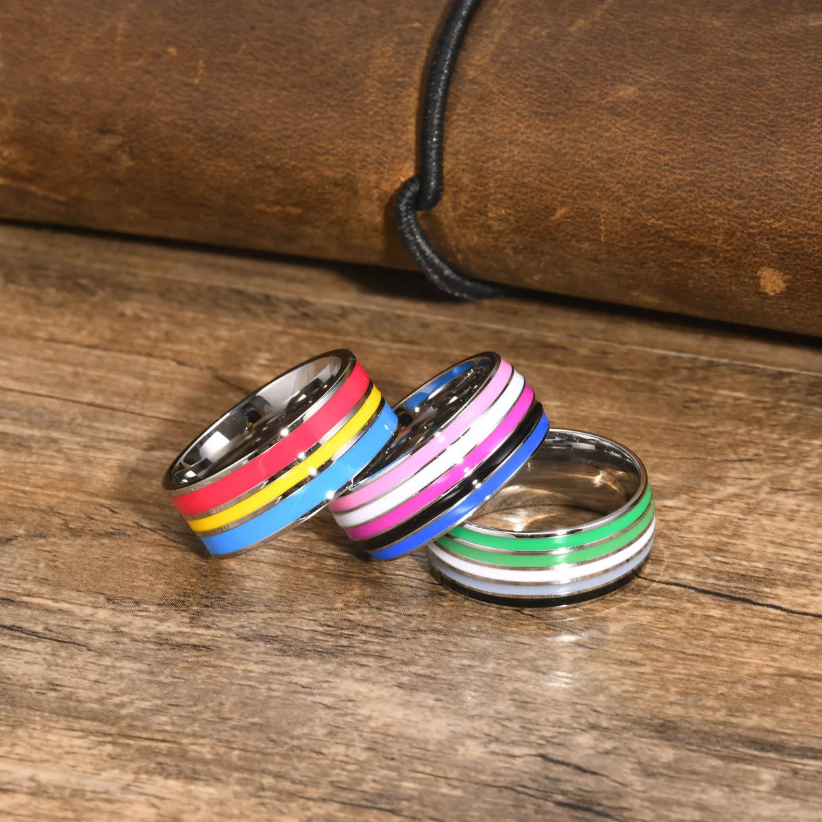 Rainbow Pride Ring – LGBT Multicolor Stainless Steel Ring | The Party Days | The Party Days