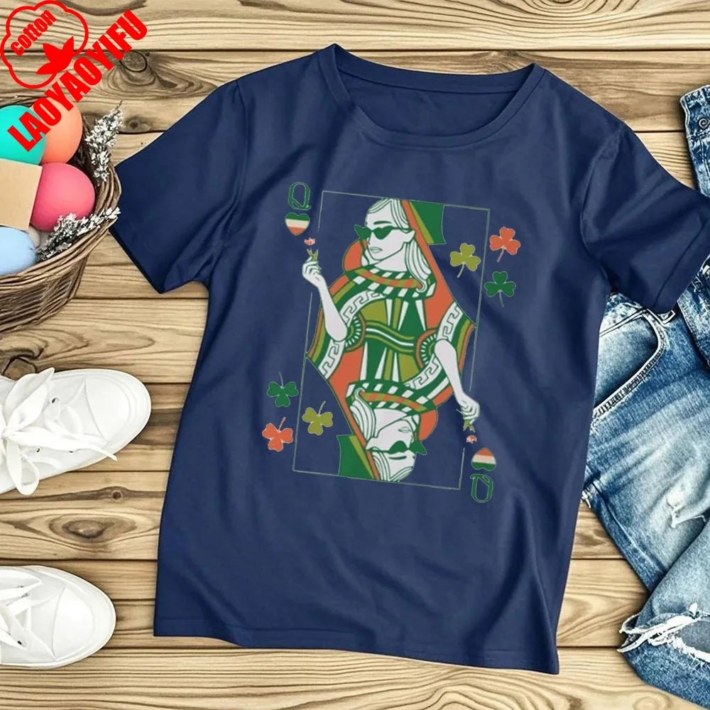 Irish Queen T-Shirt – St. Patrick's Day Women's Tee – The Party Days | The Party Days