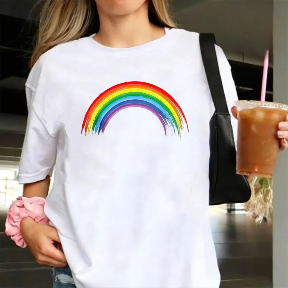 Rainbow Pride Flag T-Shirt – LGBT Equality Cotton Streetwear Tee | The Party Days | The Party Days