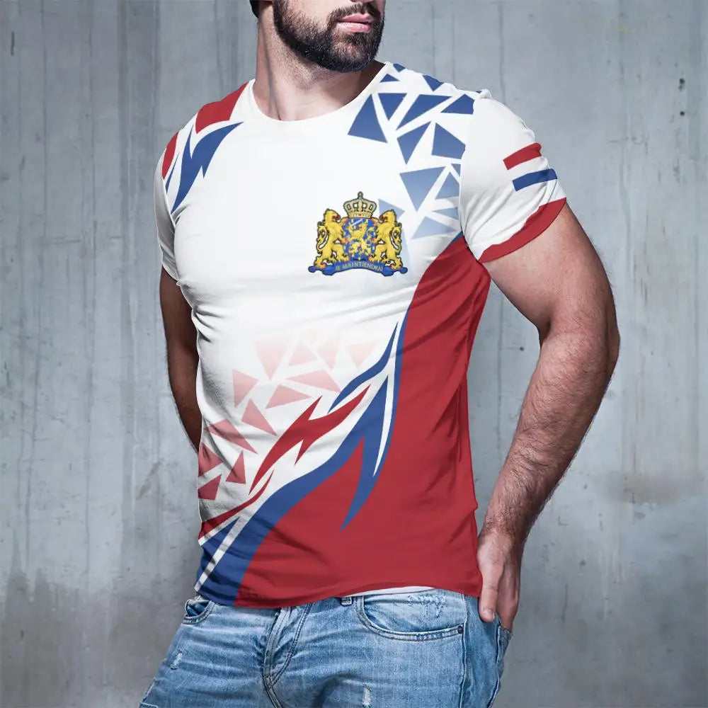 Netherlands Flag 3D Print T-Shirt – Unisex Dutch Graphic Tee | Streetwear Football Jersey | The Party Days