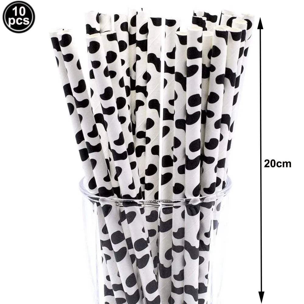 Cow Birthday Party Supplies – Farm Theme Disposable Tableware Set – The Party Days | The Party Days