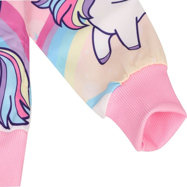 Girls Unicorn Hooded Jacket | The Party Days | The Party Days