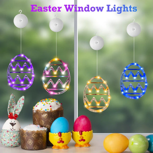 Easter Window Lights Hanging Ornaments – Spring Festive Decor – The Party Days