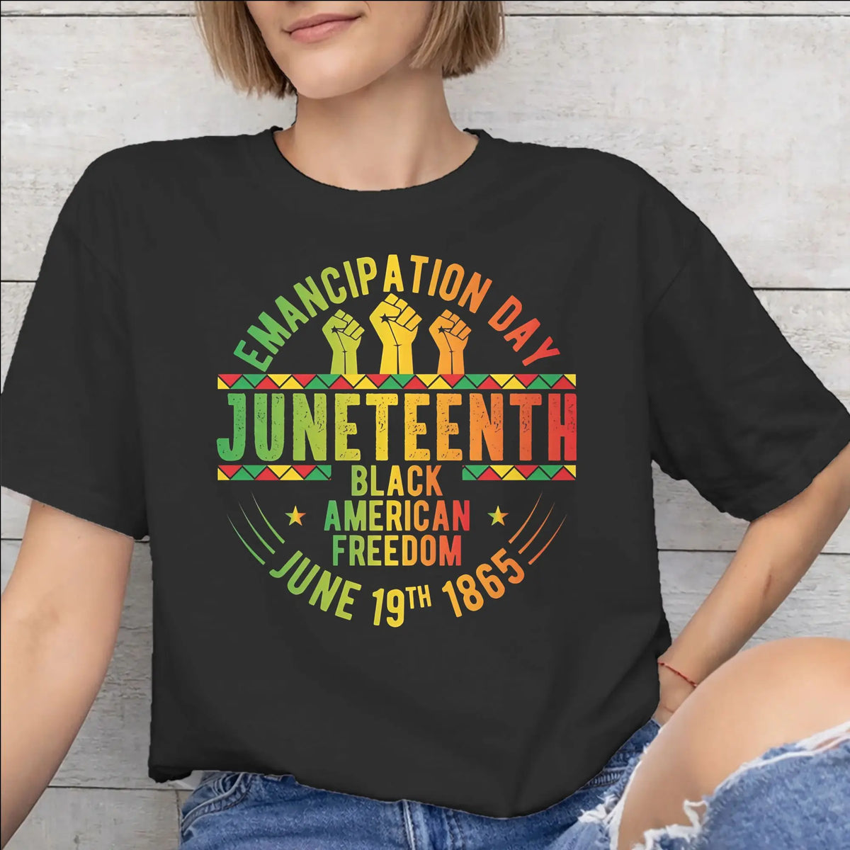 Juneteenth 1865 “Rooted In Freedom” Graphic T-Shirt – 100% Cotton Unisex Tee | The Party Days | The Party Days