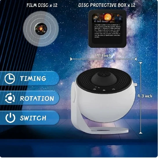 Galaxy Projector Night Light – Starry Sky 360° Rotating Planetarium Lamp for Kids Room | The Party Days | The Party Days