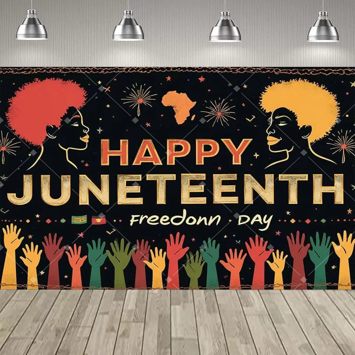 Juneteenth Backdrop – African American Freedom Day Party Photo Banner | The Party Days | The Party Days