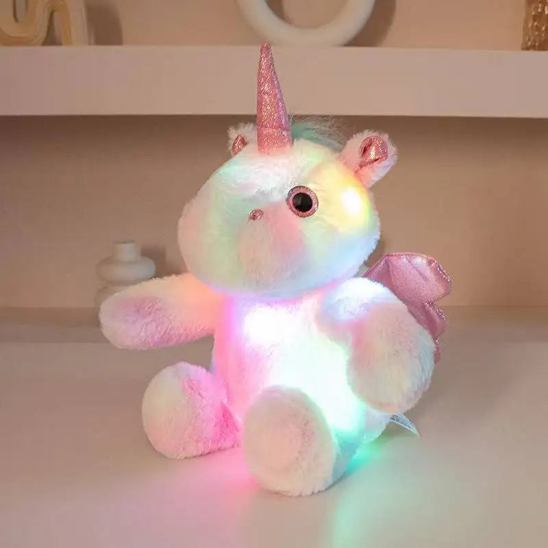 Luminous Unicorn Plush Toy | Kawaii Glow Stuffed Animal | The Party Days | The Party Days