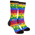Rainbow Pride Dog Paw Novelty Socks – LGBT Funky Fashion Socks | The Party Days | The Party Days