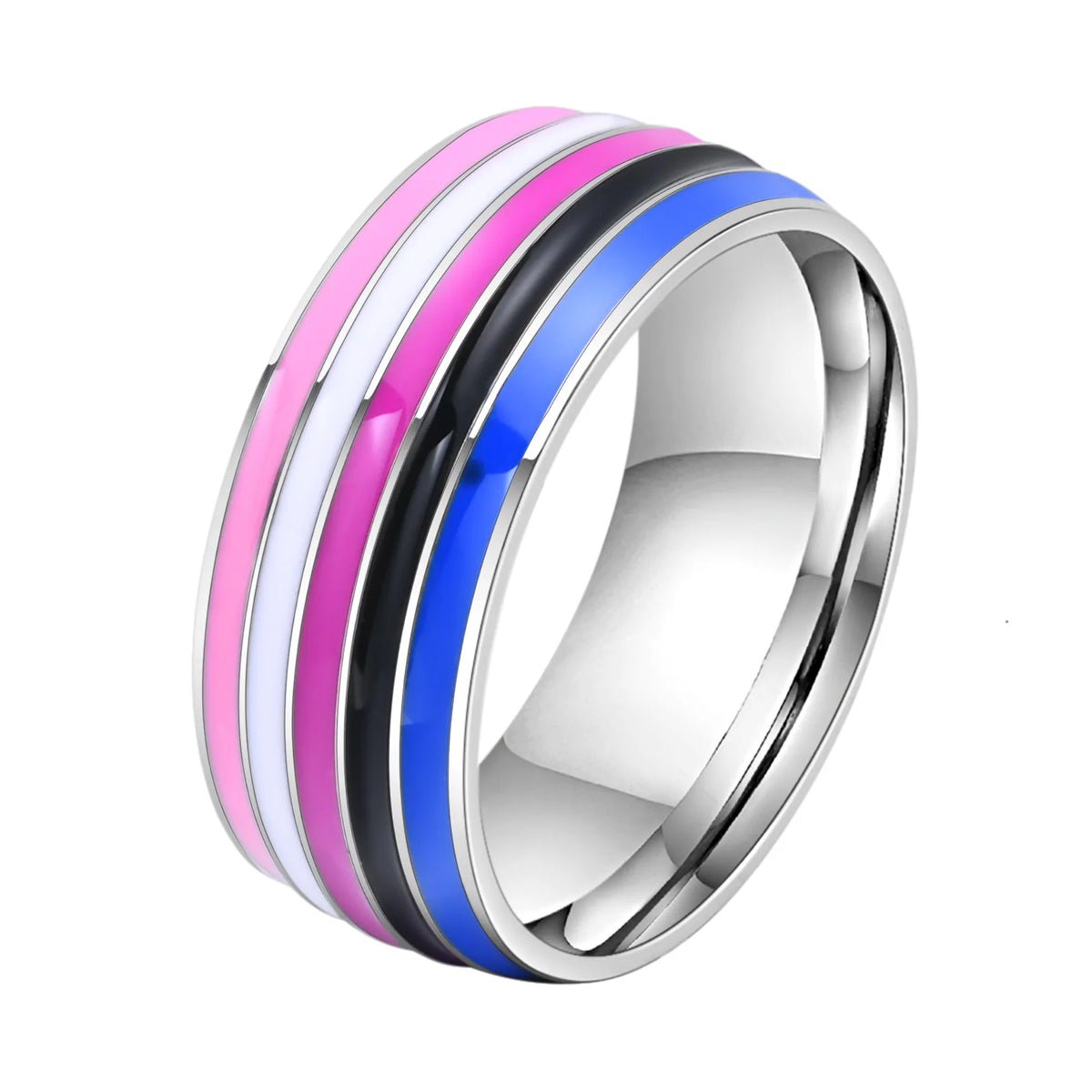 Rainbow Pride Ring – LGBT Multicolor Stainless Steel Ring | The Party Days | The Party Days
