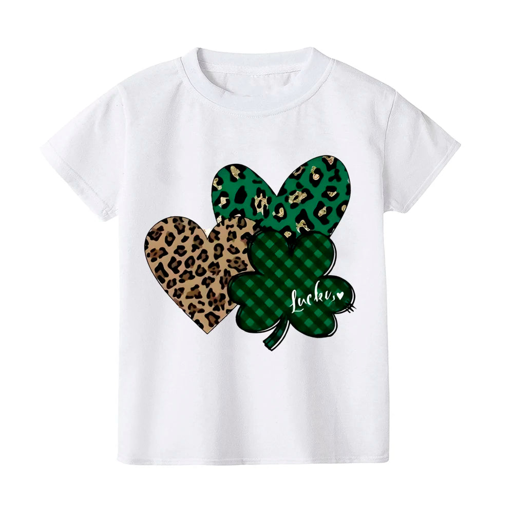 St. Patrick's Day Kids Heart Shamrock T-Shirt – Children's Irish Party Tee – The Party Days | The Party Days