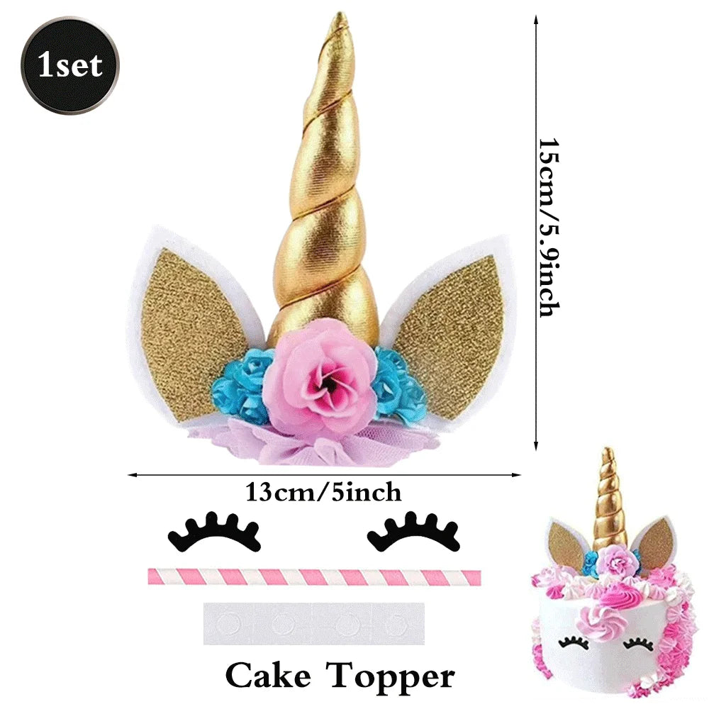 Unicorn Party Decoration Kit 1 | Plates, Napkins, Banner & Accessories | The Party Days | The Party Days