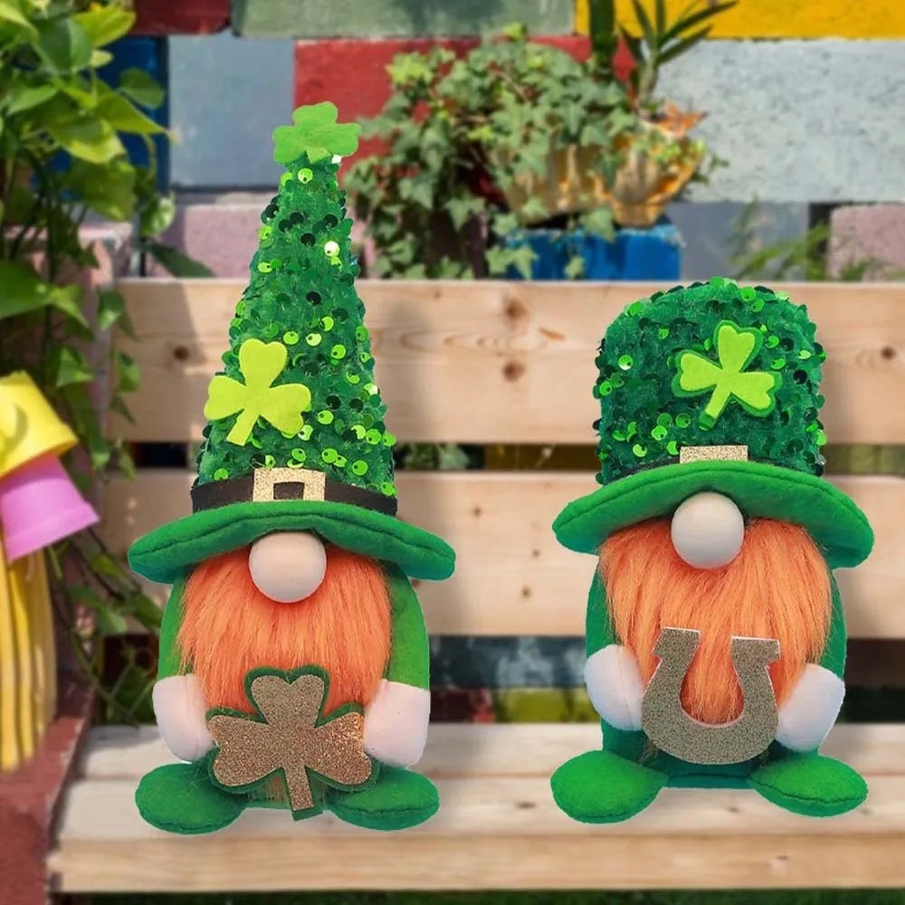 St. Patrick's Day Sequin Leprechaun Plush Doll – Festive Irish Ornament – The Party Days | The Party Days