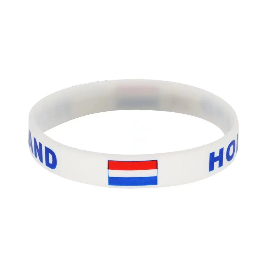 Netherlands Flag Silicone Wristband – Holland Football Sports Souvenir Bracelet – The Party Days | The Party Days