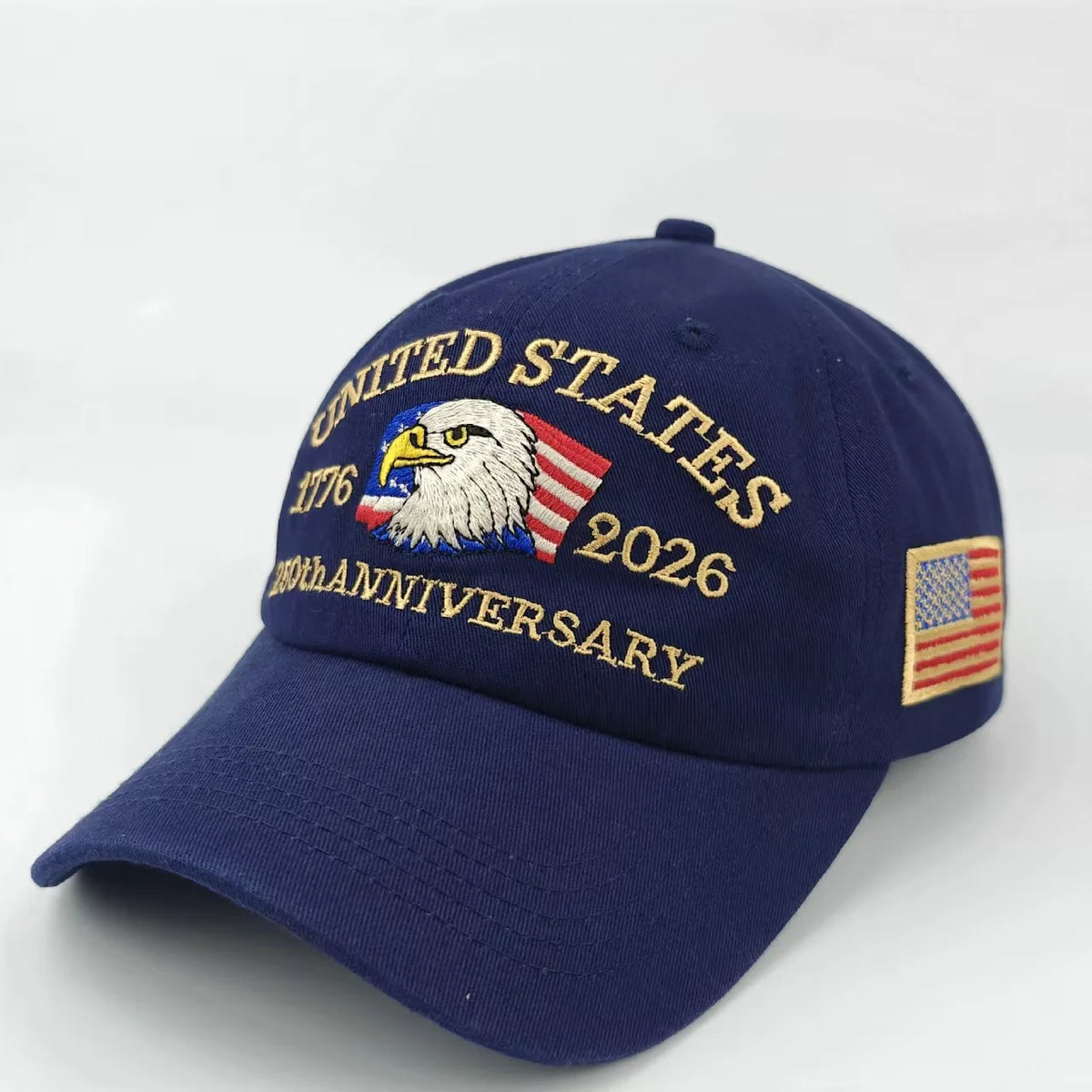 USA 250th Anniversary Eagle Embroidered Baseball Cap – Unisex Adjustable Patriotic Hat | The Party Days | The Party Days