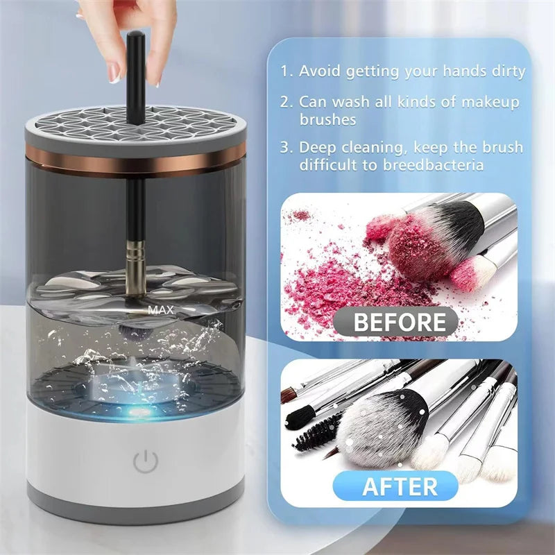 3 in 1 Electric Makeup Brushes Cleaner Machine Portable USB