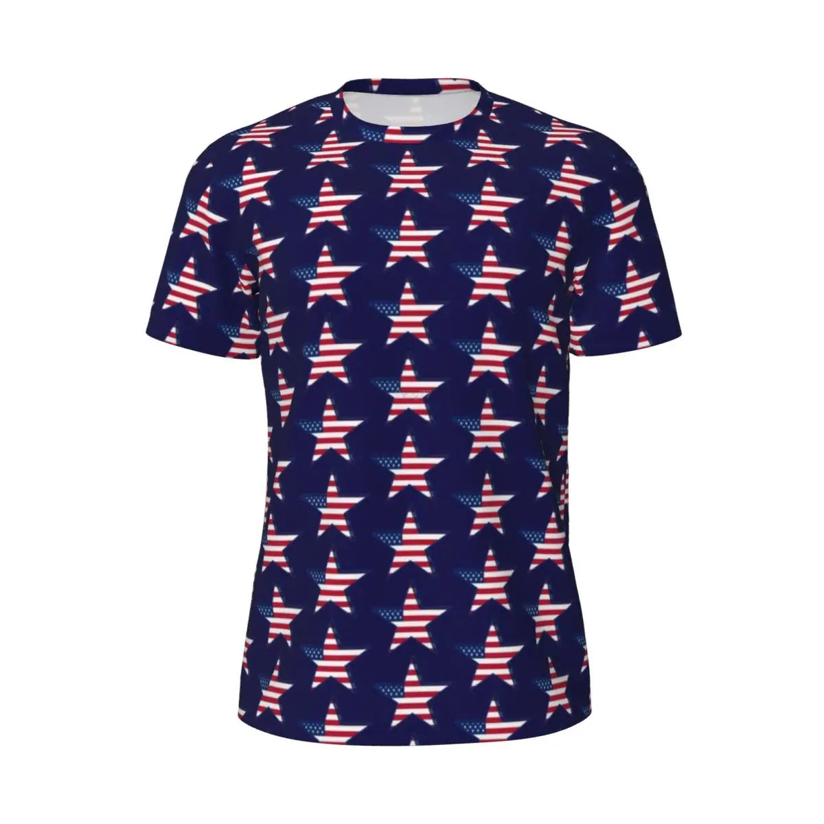 Men's USA American Flag Star Print Oversized T-Shirt – Patriotic Streetwear Tee – The Party Days | The Party Days