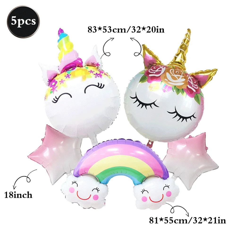Unicorn Party Decoration Kit 1 | Plates, Napkins, Banner & Accessories | The Party Days | The Party Days