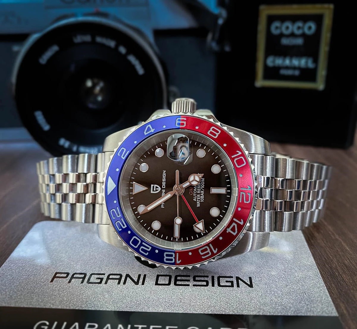 Pagani Design PD-1662 GMT Automatic Watch – 40mm Ceramic Bezel Sapphire | The Party Days | The Party Days