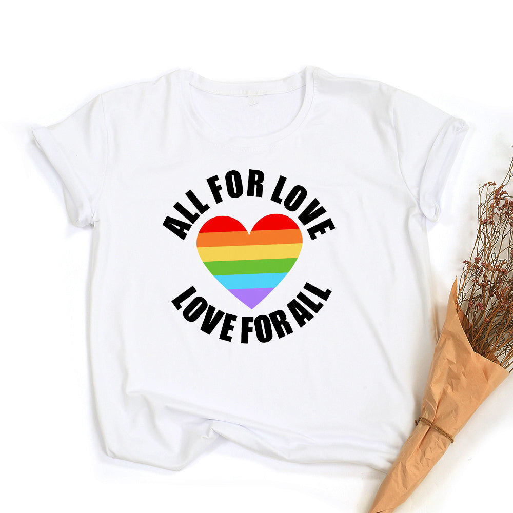Peace Love Equality LGBT Pride T-Shirt – Rainbow Graphic Tee | The Party Days | The Party Days